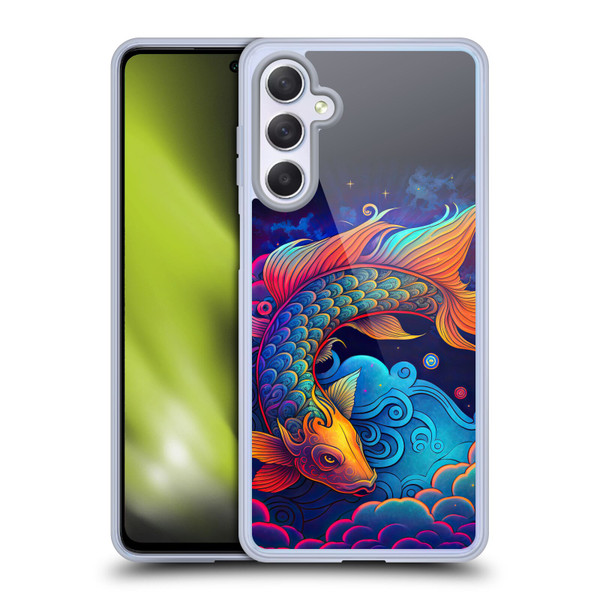 Wumples Cosmic Animals Clouded Koi Fish Soft Gel Case for Samsung Galaxy M54 5G