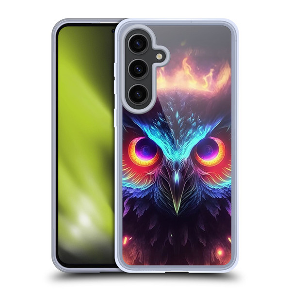 Wumples Cosmic Animals Owl Soft Gel Case for Samsung Galaxy S24+ 5G