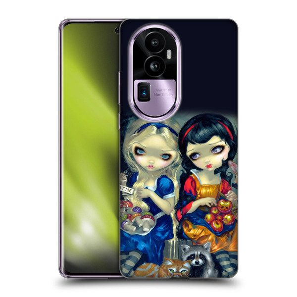 Strangeling Art Girls With Cat And Raccoon Soft Gel Case for OPPO Reno10 Pro+