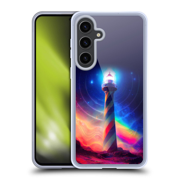 Wumples Cosmic Universe Lighthouse Soft Gel Case for Samsung Galaxy S24+ 5G