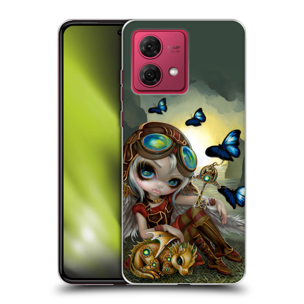 Strangeling Dragon Steampunk Fairy Soft Gel Case for Motorola Moto G84 5G