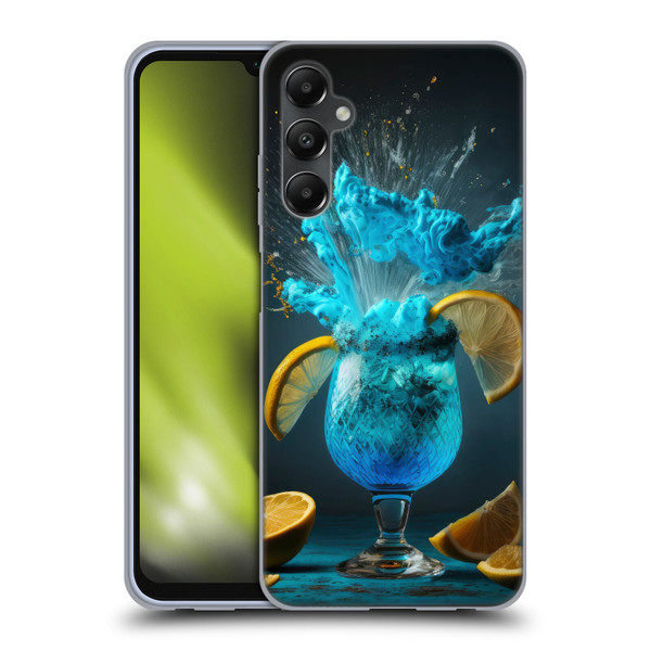 Spacescapes Cocktails Blue Lagoon Explosion Soft Gel Case for Samsung Galaxy A05s