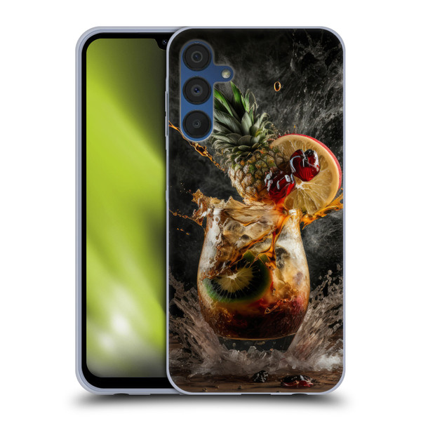 Spacescapes Cocktails Exploding Mai Tai Soft Gel Case for Samsung Galaxy A15