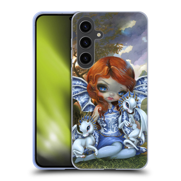 Strangeling Dragon Blue Willow Fairy Soft Gel Case for Samsung Galaxy S24+ 5G