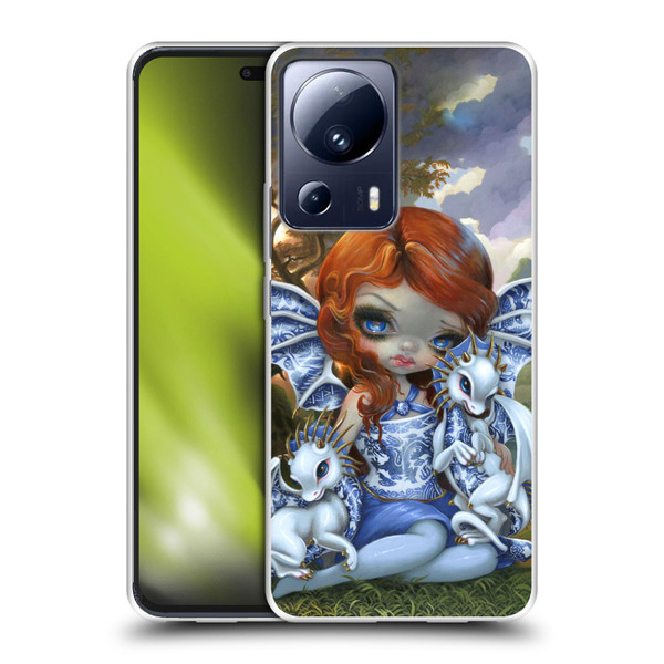 Strangeling Dragon Blue Willow Fairy Soft Gel Case for Xiaomi 13 Lite 5G