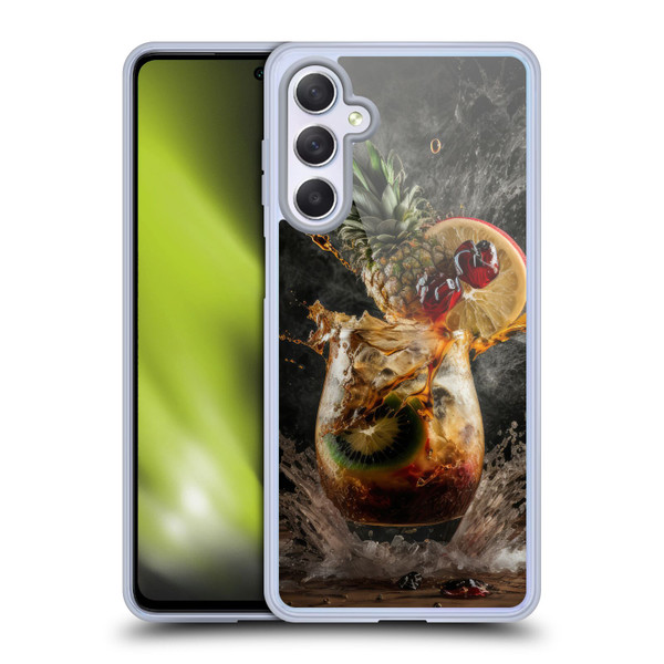 Spacescapes Cocktails Exploding Mai Tai Soft Gel Case for Samsung Galaxy M54 5G