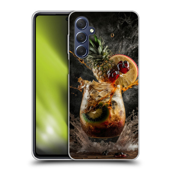 Spacescapes Cocktails Exploding Mai Tai Soft Gel Case for Samsung Galaxy M54 5G