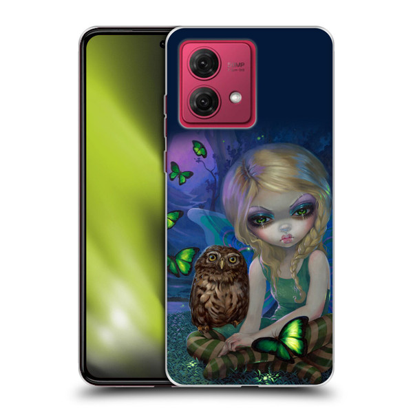 Strangeling Fairy Art Summer with Owl Soft Gel Case for Motorola Moto G84 5G