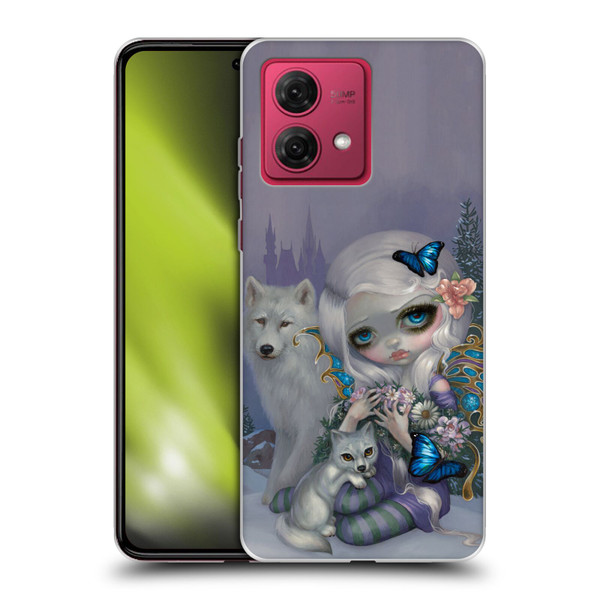 Strangeling Fairy Art Winter with Wolf Soft Gel Case for Motorola Moto G84 5G