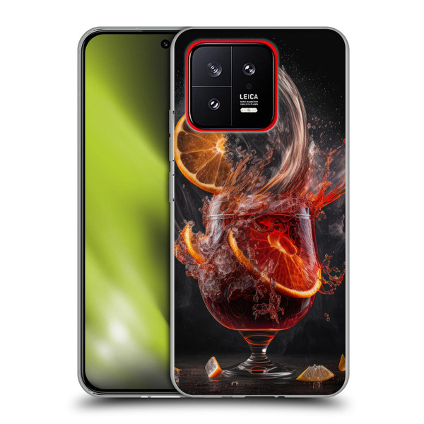 Spacescapes Cocktails Gin Explosion, Negroni Soft Gel Case for Xiaomi 13 5G