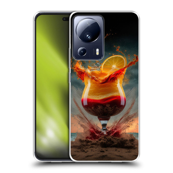 Spacescapes Cocktails Summer On The Beach Soft Gel Case for Xiaomi 13 Lite 5G