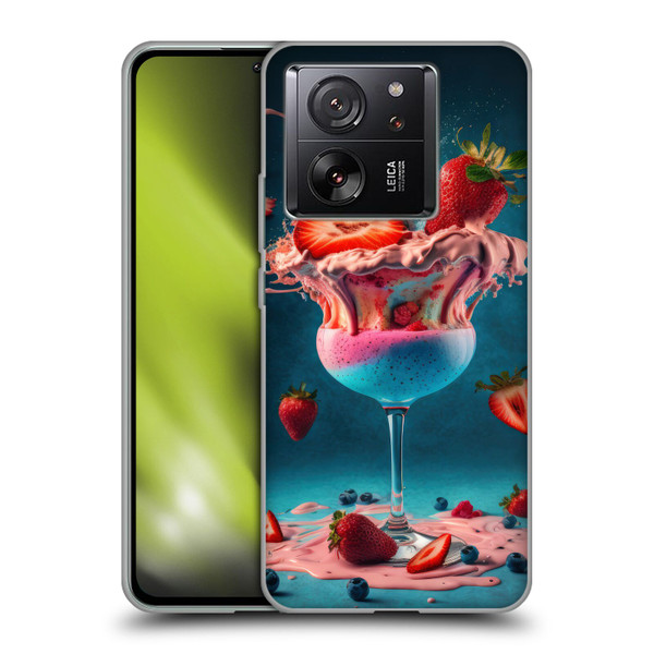 Spacescapes Cocktails Frozen Strawberry Daiquiri Soft Gel Case for Xiaomi 13T 5G / 13T Pro 5G