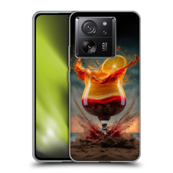 Spacescapes Cocktails Summer On The Beach Soft Gel Case for Xiaomi 13T 5G / 13T Pro 5G