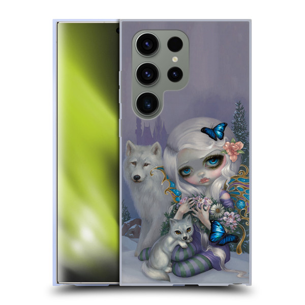 Strangeling Fairy Art Winter with Wolf Soft Gel Case for Samsung Galaxy S24 Ultra 5G