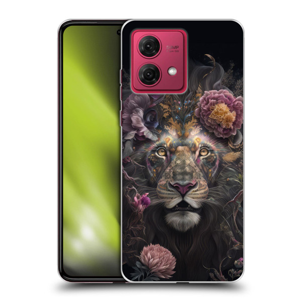 Spacescapes Floral Lions Pride Soft Gel Case for Motorola Moto G84 5G