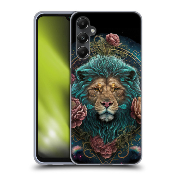 Spacescapes Floral Lions Aqua Mane Soft Gel Case for Samsung Galaxy A05s