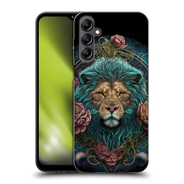 Spacescapes Floral Lions Aqua Mane Soft Gel Case for Samsung Galaxy M14 5G
