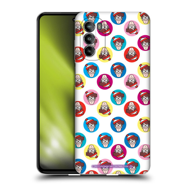 Where's Wally? Graphics Face Pattern Soft Gel Case for Motorola Moto G82 5G