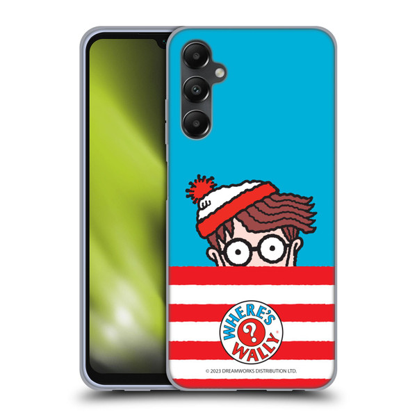 Where's Wally? Graphics Half Face Soft Gel Case for Samsung Galaxy A05s
