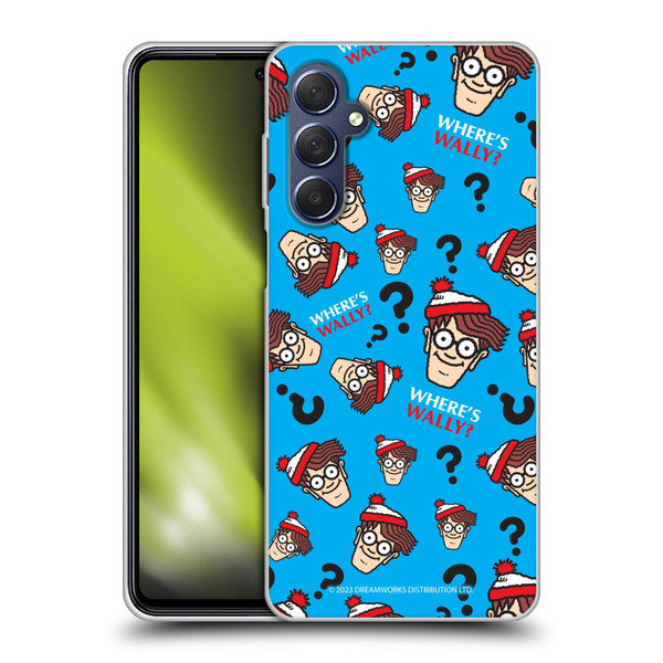 Where's Wally? Graphics Head Pattern Soft Gel Case for Samsung Galaxy M54 5G