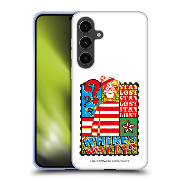 Where's Wally? Graphics Stay Lost Soft Gel Case for Samsung Galaxy S24+ 5G