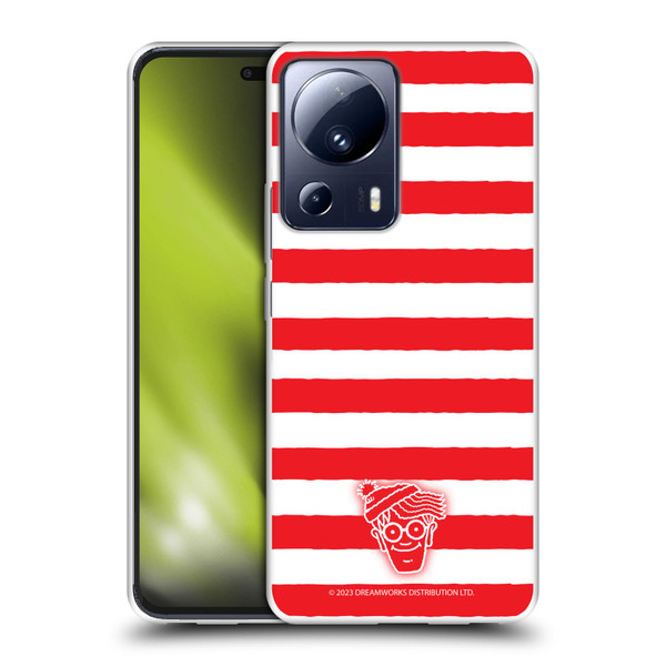 Where's Wally? Graphics Stripes Red Soft Gel Case for Xiaomi 13 Lite 5G