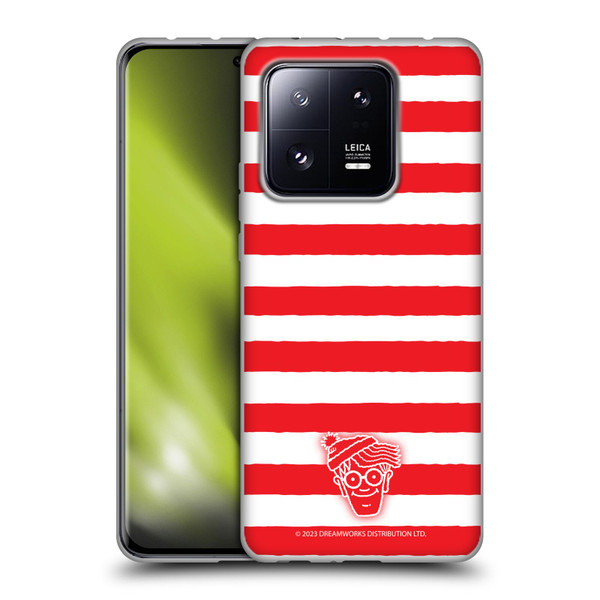 Where's Wally? Graphics Stripes Red Soft Gel Case for Xiaomi 13 Pro 5G