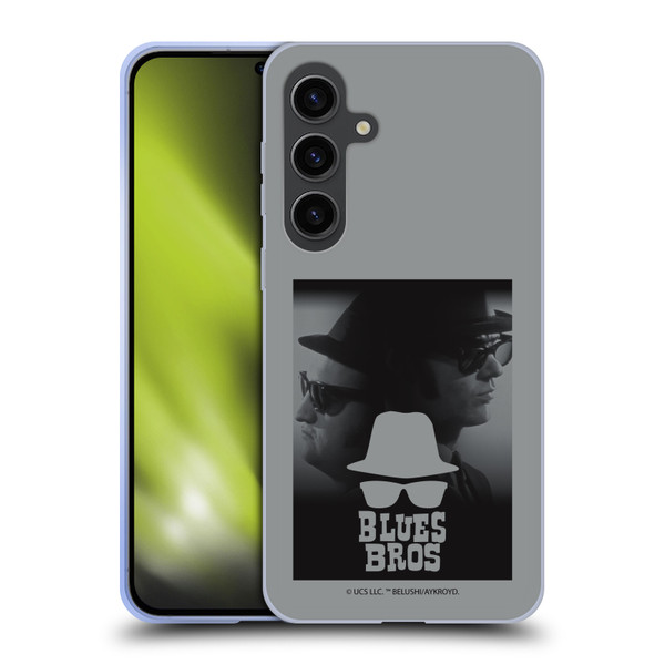 The Blues Brothers Graphics Jake And Elwood Soft Gel Case for Samsung Galaxy S24+ 5G
