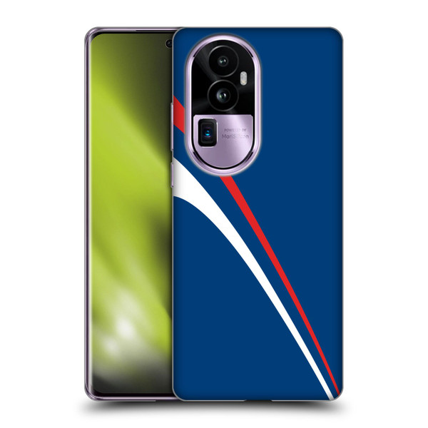 Ameritech Graphics Red And White Lines Soft Gel Case for OPPO Reno10 Pro+