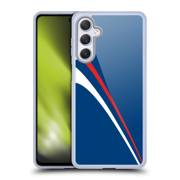 Ameritech Graphics Red And White Lines Soft Gel Case for Samsung Galaxy M54 5G