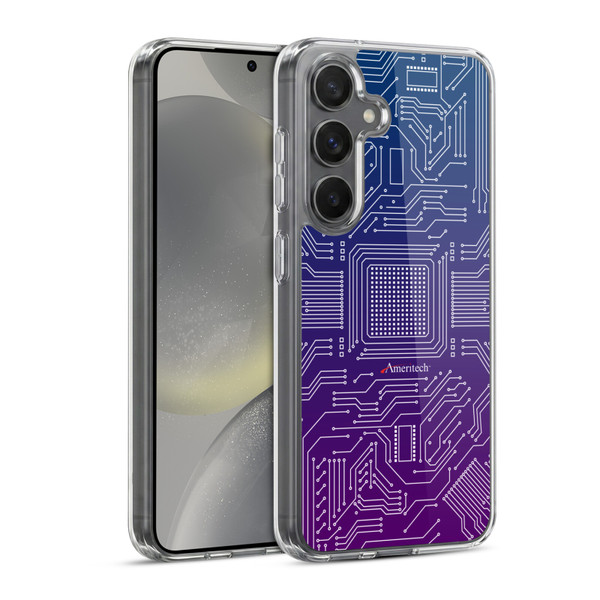 Ameritech Graphics Circuit Board Soft Gel Case for Samsung Galaxy S24 5G & MagSafe