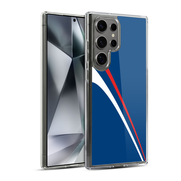 Ameritech Graphics Red And White Lines Soft Gel Case for Samsung Galaxy S24 Ultra 5G & MagSafe