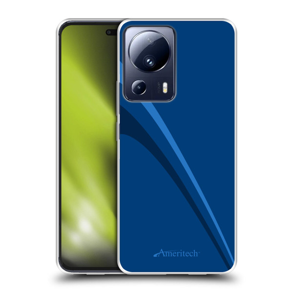 Ameritech Graphics Blue Mono Lines Soft Gel Case for Xiaomi 13 Lite 5G