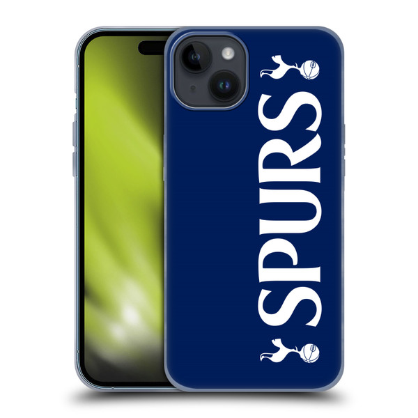Tottenham Hotspur F.C. Badge SPURS Soft Gel Case for Apple iPhone 15 Plus