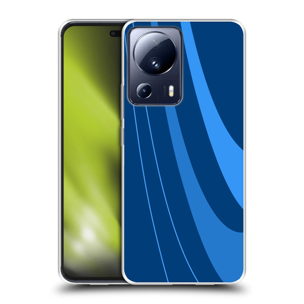 Ameritech Graphics Blue Mono Swirl Soft Gel Case for Xiaomi 13 Lite 5G