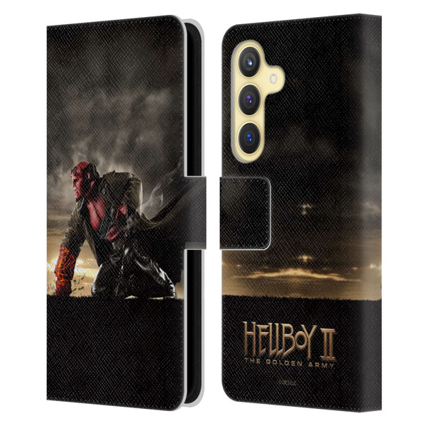 Hellboy II Graphics Key Art Poster Leather Book Wallet Case Cover For Samsung Galaxy S24 5G