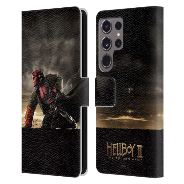 Hellboy II Graphics Key Art Poster Leather Book Wallet Case Cover For Samsung Galaxy S24 Ultra 5G