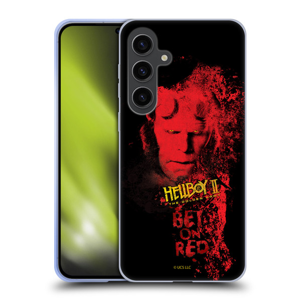 Hellboy II Graphics Bet On Red Soft Gel Case for Samsung Galaxy S24+ 5G