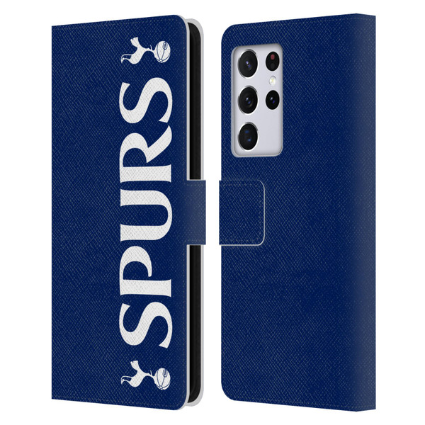 Tottenham Hotspur F.C. Badge SPURS Leather Book Wallet Case Cover For Samsung Galaxy S21 Ultra 5G