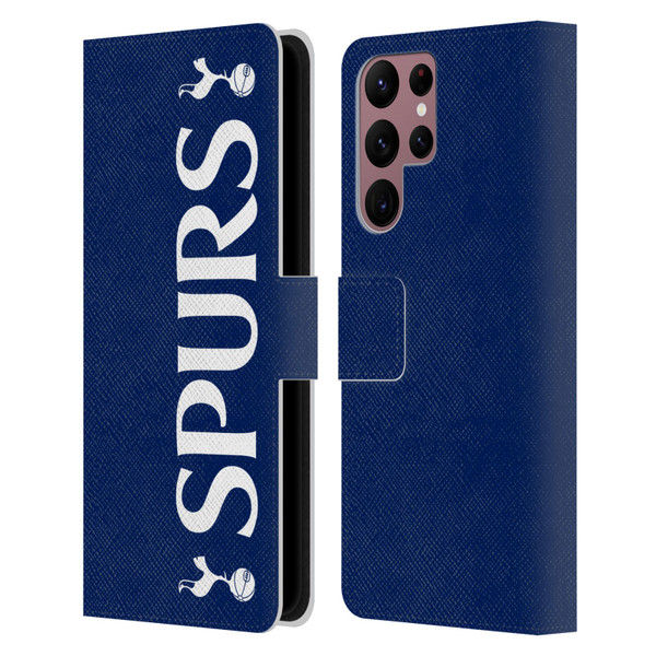 Tottenham Hotspur F.C. Badge SPURS Leather Book Wallet Case Cover For Samsung Galaxy S22 Ultra 5G