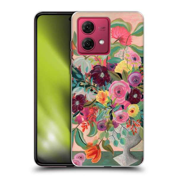 Suzanne Allard Floral Art Floral Centerpiece Soft Gel Case for Motorola Moto G84 5G