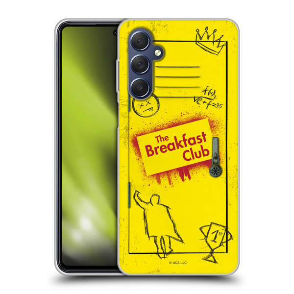 The Breakfast Club Graphics Yellow Locker Soft Gel Case for Samsung Galaxy M54 5G