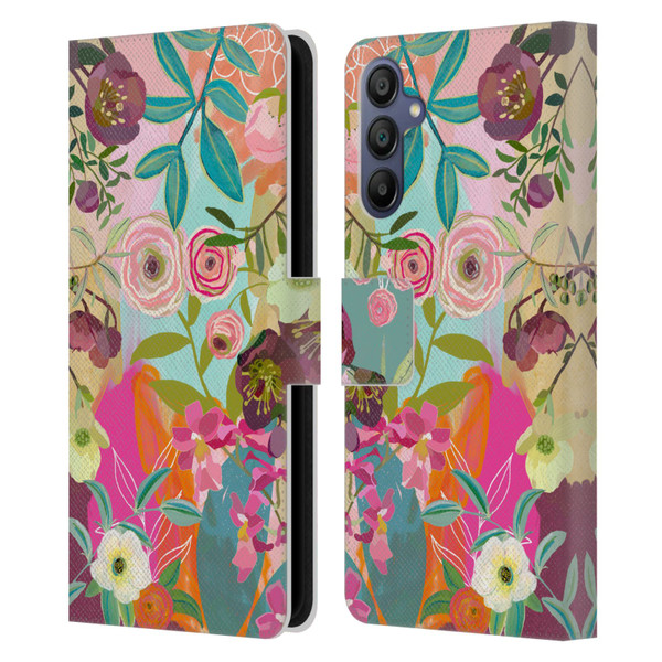 Suzanne Allard Floral Art Chase A Dream Leather Book Wallet Case Cover For Samsung Galaxy A15