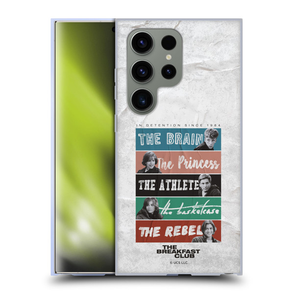 The Breakfast Club Graphics In Detention Since 1984 Soft Gel Case for Samsung Galaxy S24 Ultra 5G