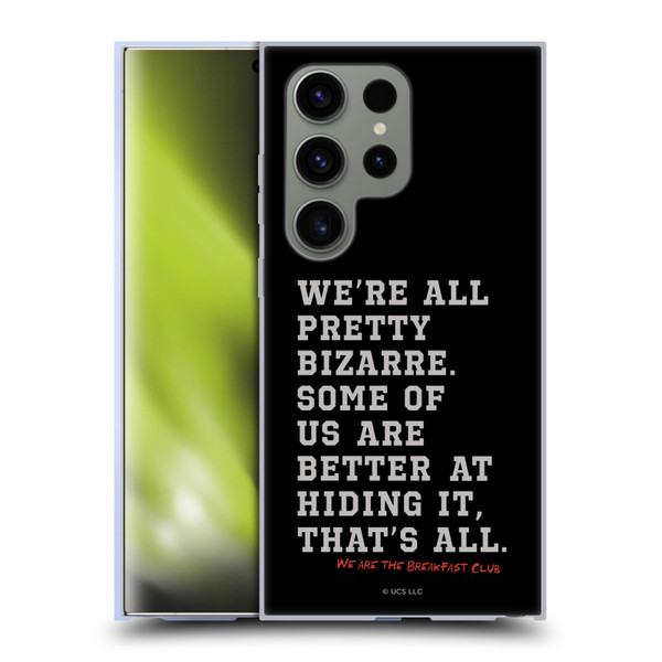 The Breakfast Club Graphics Typography Soft Gel Case for Samsung Galaxy S24 Ultra 5G