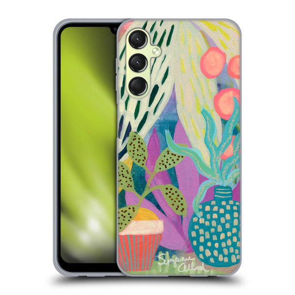 Suzanne Allard Floral Art Palm Heaven Soft Gel Case for Samsung Galaxy A24 4G / Galaxy M34 5G