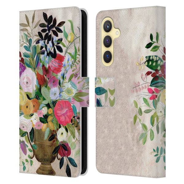 Suzanne Allard Floral Art Beauty Enthroned Leather Book Wallet Case Cover For Samsung Galaxy S23 FE 5G