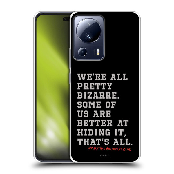 The Breakfast Club Graphics Typography Soft Gel Case for Xiaomi 13 Lite 5G