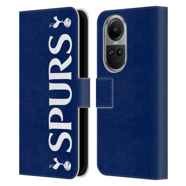 Tottenham Hotspur F.C. Badge SPURS Leather Book Wallet Case Cover For OPPO Reno10 5G / Reno10 Pro 5G