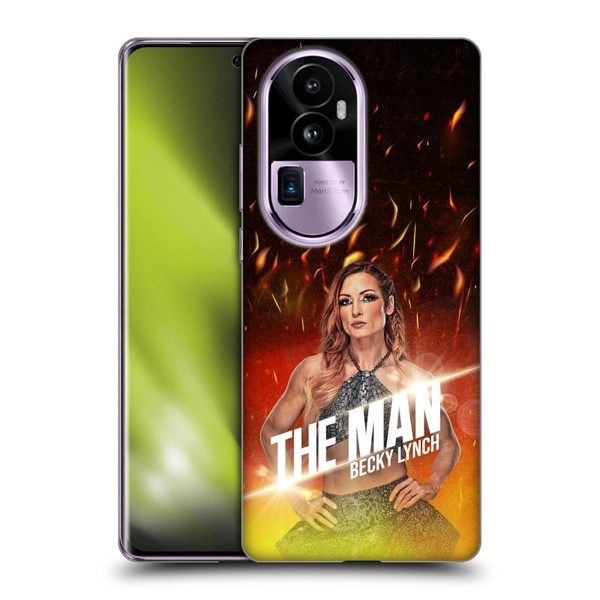 WWE Becky Lynch The Man Portrait Soft Gel Case for OPPO Reno10 Pro+
